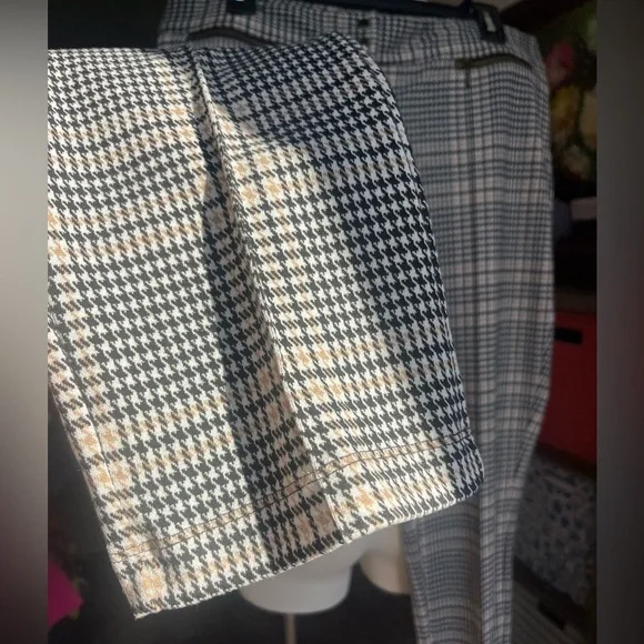 J.McLaughlin plaid size 14 yara pants - Picture 3 of 8